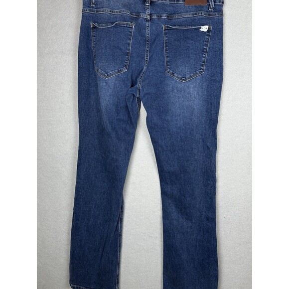 Barbell Apparel Jeans Mens 36 X 32 Stretch Med Wash Denim Straight Leg Athletic - Picture 6 of 7